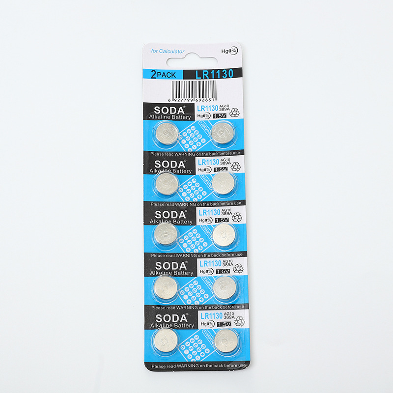 Vỉ Pin Cúc Áo Vỉ 10 Viên (AG13 LR44) (AG10 LR1130) (AG3 LR41) (AG1 LR621) (AG4 LR626)