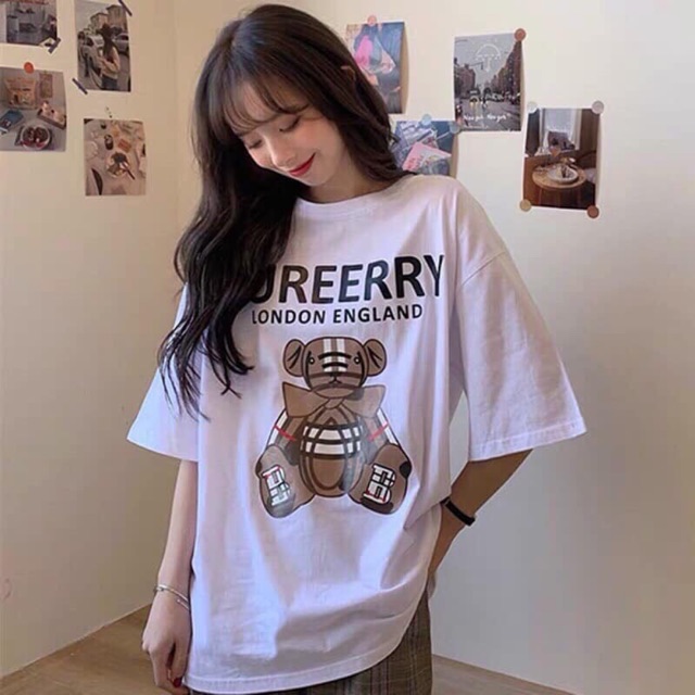 Áo phông gấu BR BY12 , áo kiểu nữ, áo thun nam nữ, quần khaki, quần nữ, sét bộ mặc ở nhà, áo thun tay dài, quần jean ống rộng - LEEDA