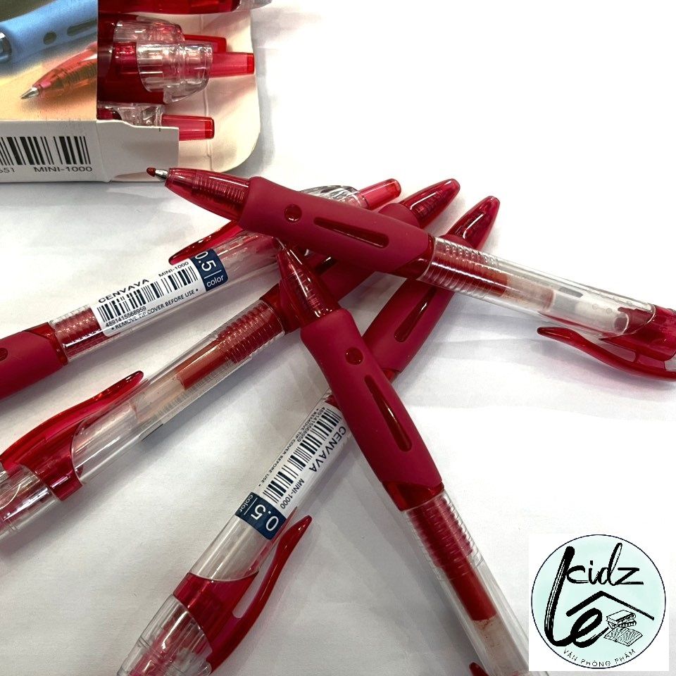 (HCM) Bút nước Bấm CENVAVA MINI-1000 ngòi 0.5mm ( Hộp 12 cây)