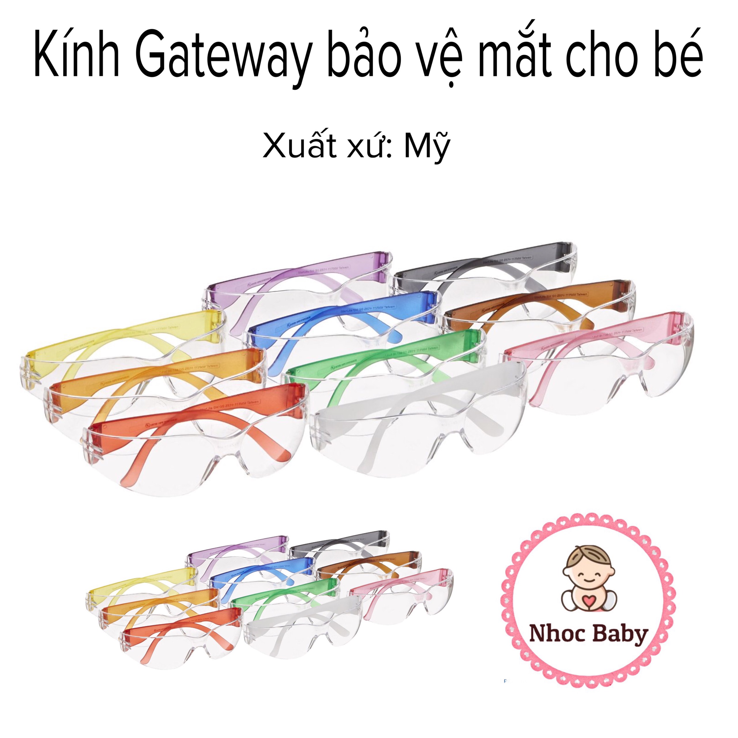 Kính mắt trẻ em Gateway chống tia UV (USA)