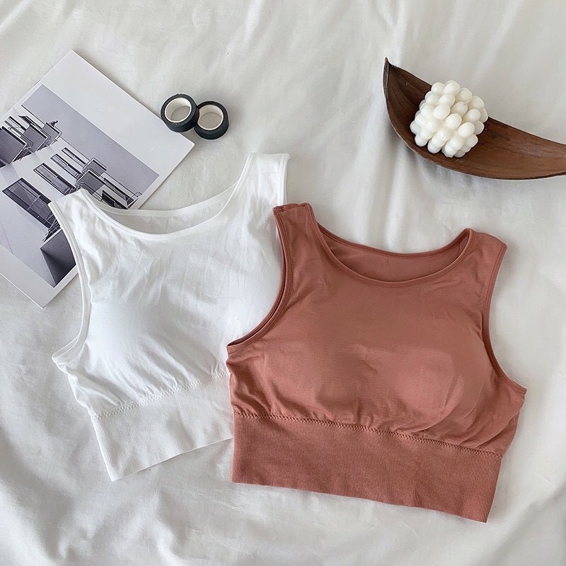 - Áo Bra Cotton Croptop 20200 Siêu Hót