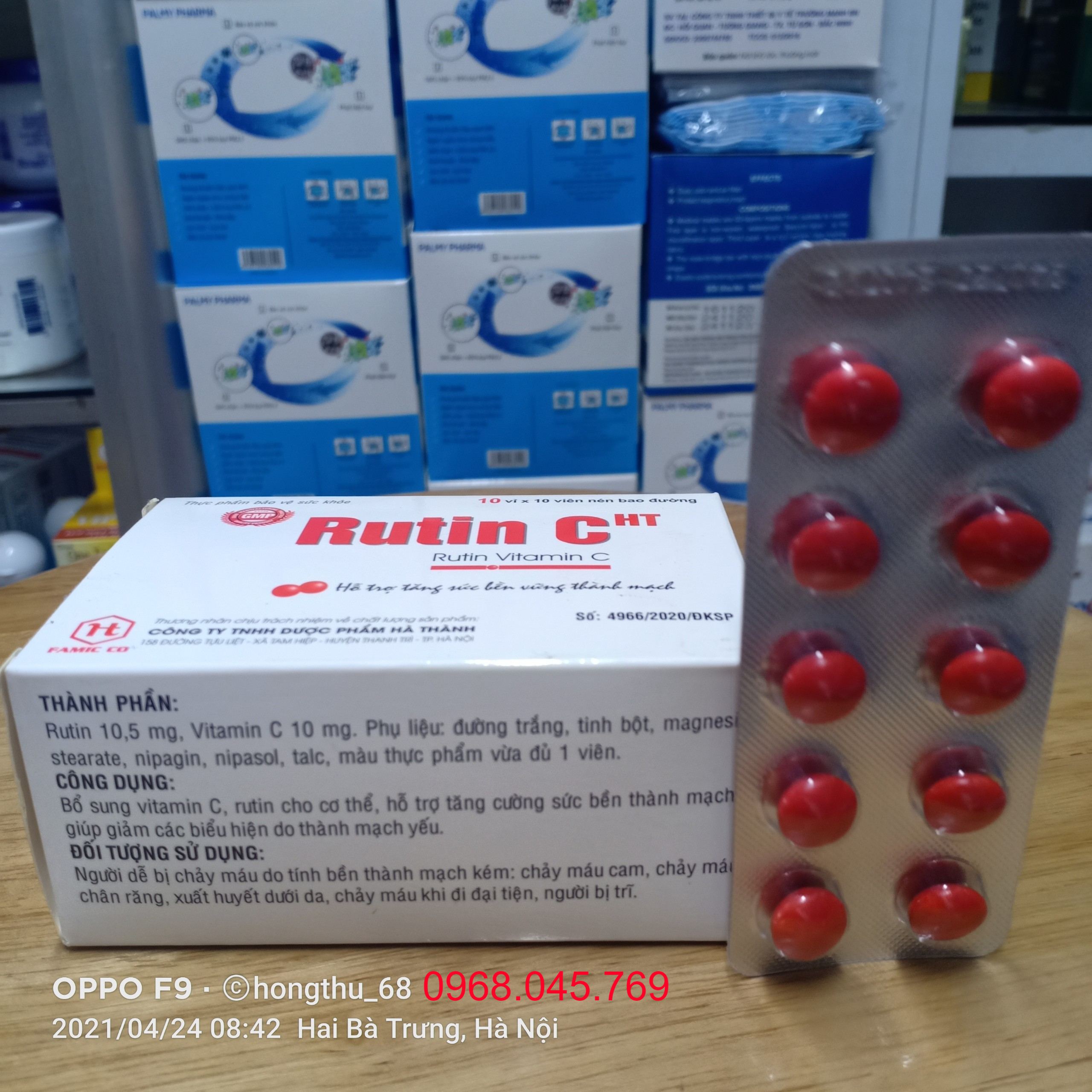 Rutin C hộp 100 viên