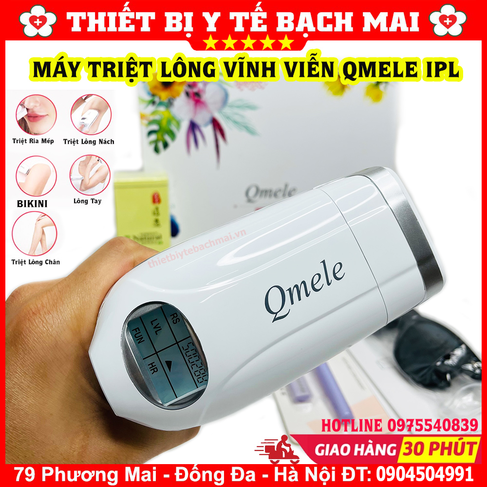 Hàng Có Sẵn🍀 Máy Triệt Lông Vĩnh Viễn Qmele  [Tặng Kèm Gel Nha Đam]