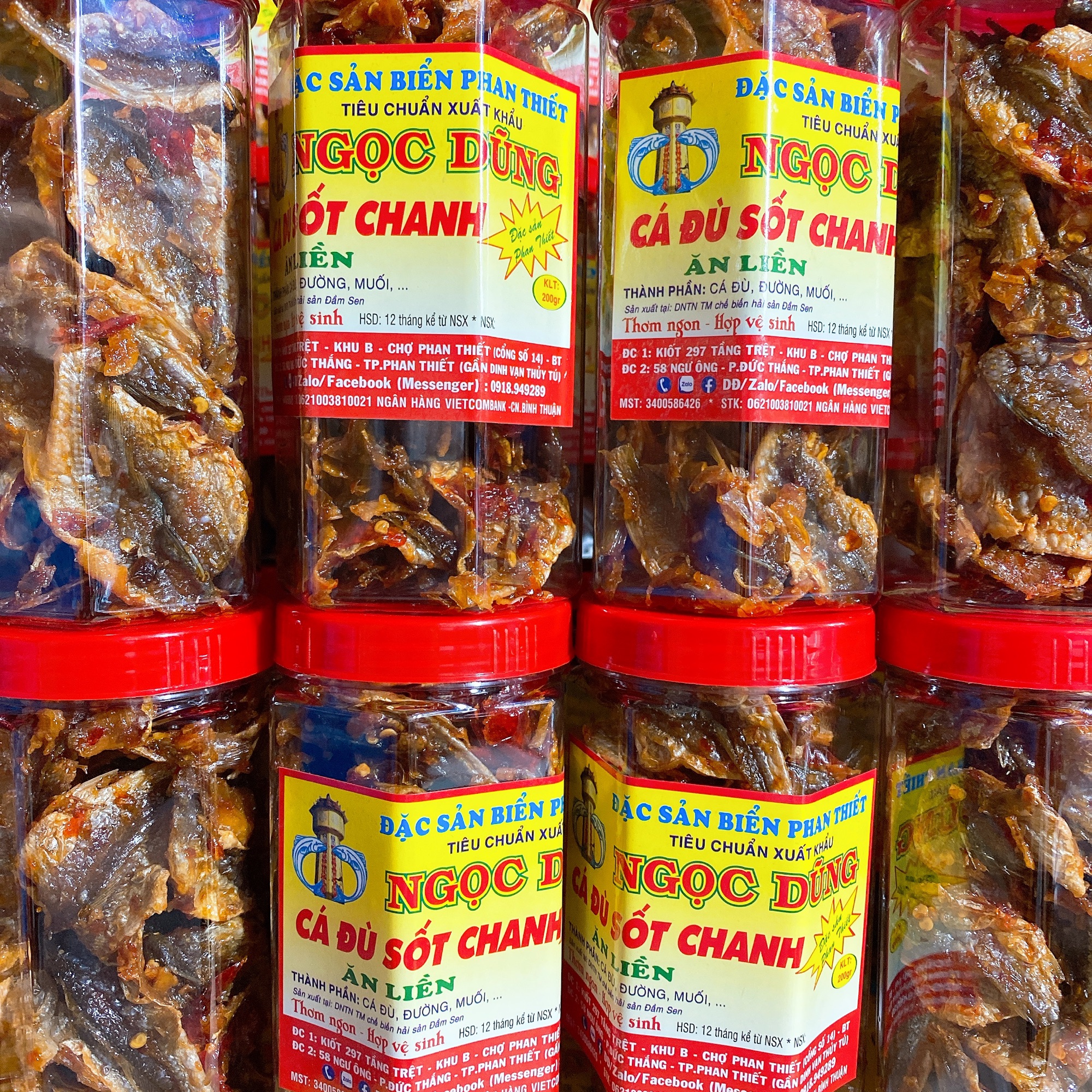 Cá đù sốt chanh đóng hộp