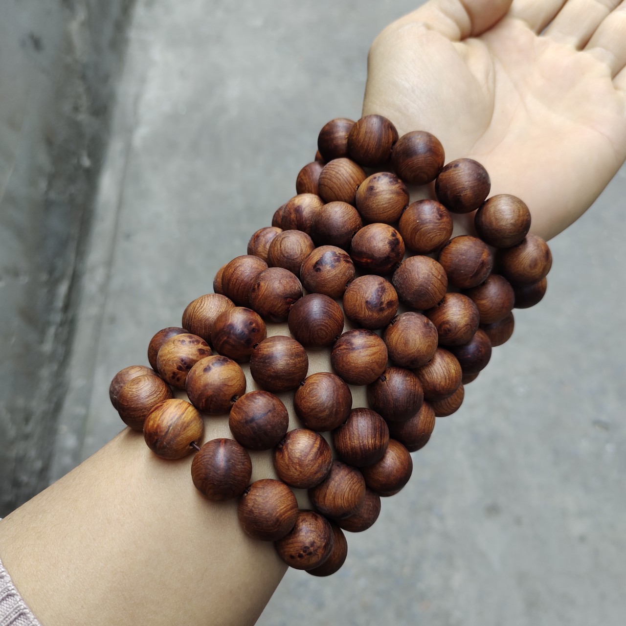 vòng tay gỗ ngọc am thơm 14ly