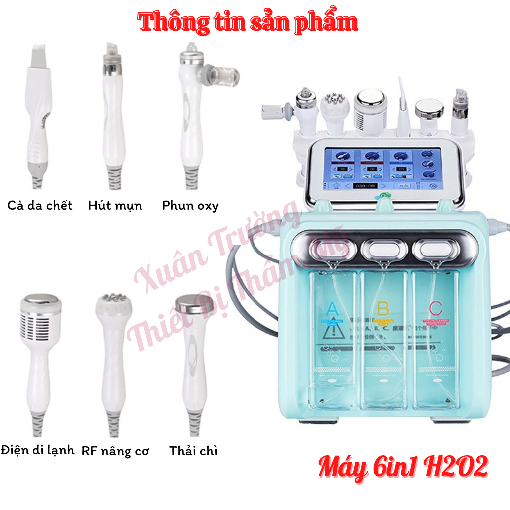 Máy chăm sóc da đa năng H2O2 | Máy chăm sóc da 6in1 cho spa