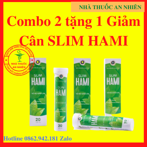 COMBO Mua 2 Tặng 1 Viên Sủi Giảm Cân Slim Hami Hỗ Trợ Giảm Cân An Toàn Hiệu Quả Hiệu Quả Giảm Cân