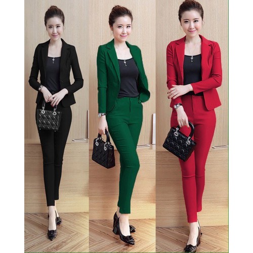 Set bộ áo Vest quần dài kèm áo thun