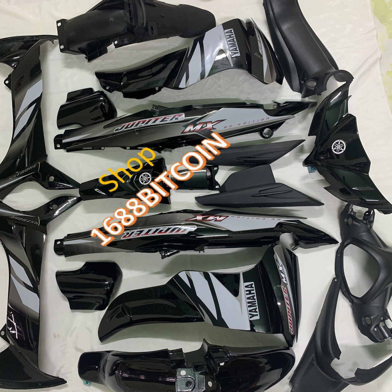 ( Tặng Tem ) Dàn áo xe Jupiter MX - Gravita  màu ĐEN -nhựa nguyên sinh loại đẹp