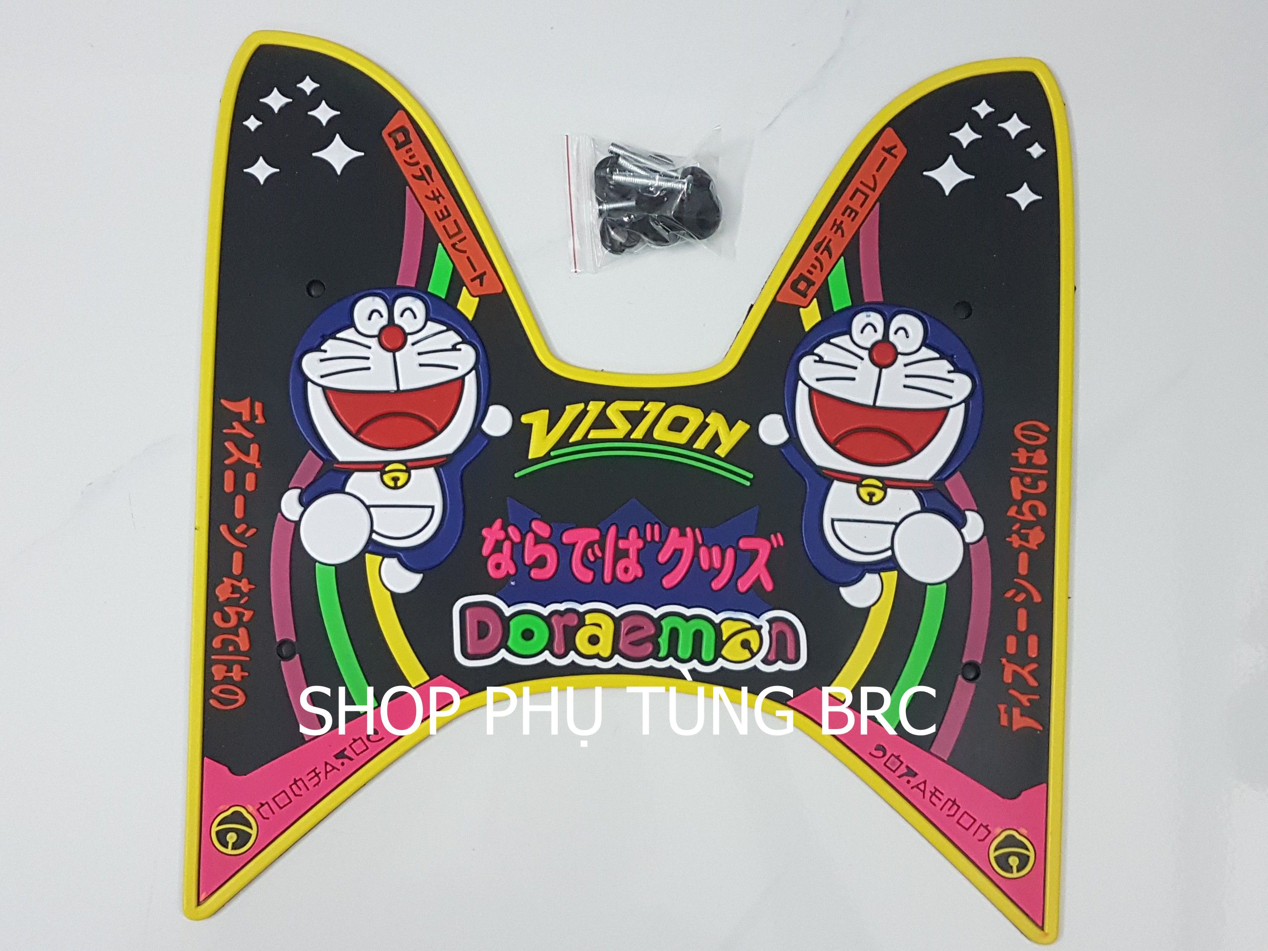 Thảm cao su Doraemon lót chân xe VISION 2014 - 2019