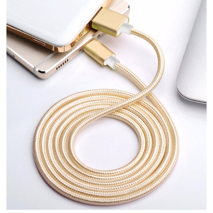 [ GIẢM GIÁ SỐC ] - CÁP SẠC IPHONE, IPAD DÂY DÙ XOẮN 2.5M - 3M