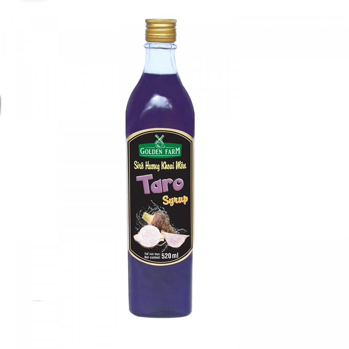 Siro Golden Farm hương khoai môn (Taro) Chai 520ml - Gia store
