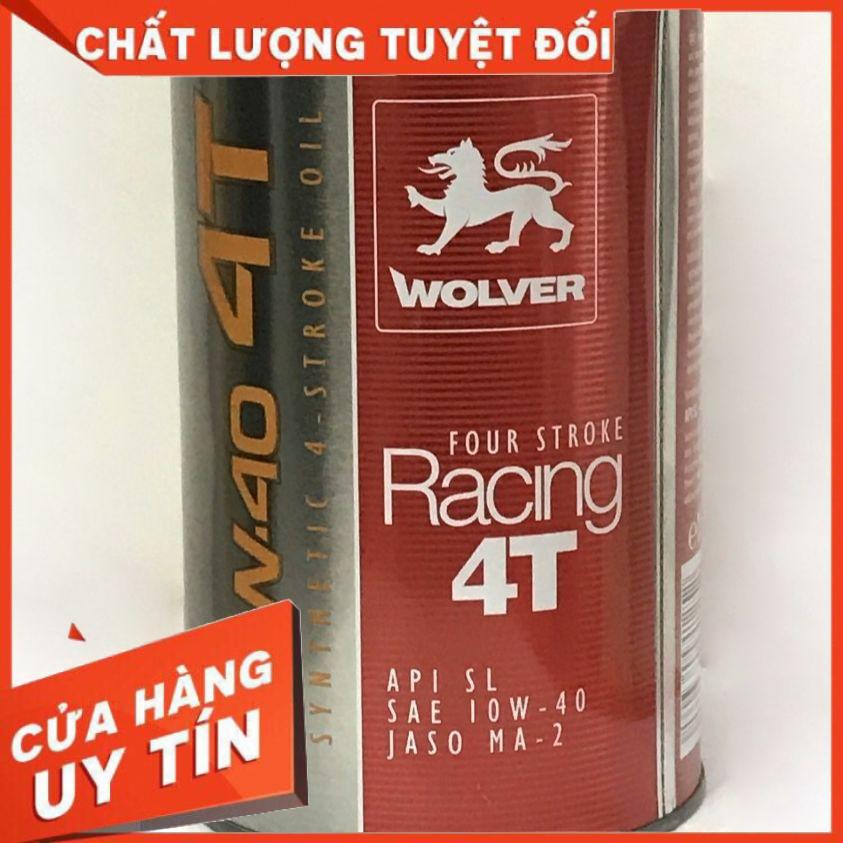 [Ana 102] Nhớt Wolver Racing 4T tổng hợp 10W40, nhớt xe máy/xe côn tay Wolver racing 10W40 giá rẻ khách chọn phân loại theo dung tích xe