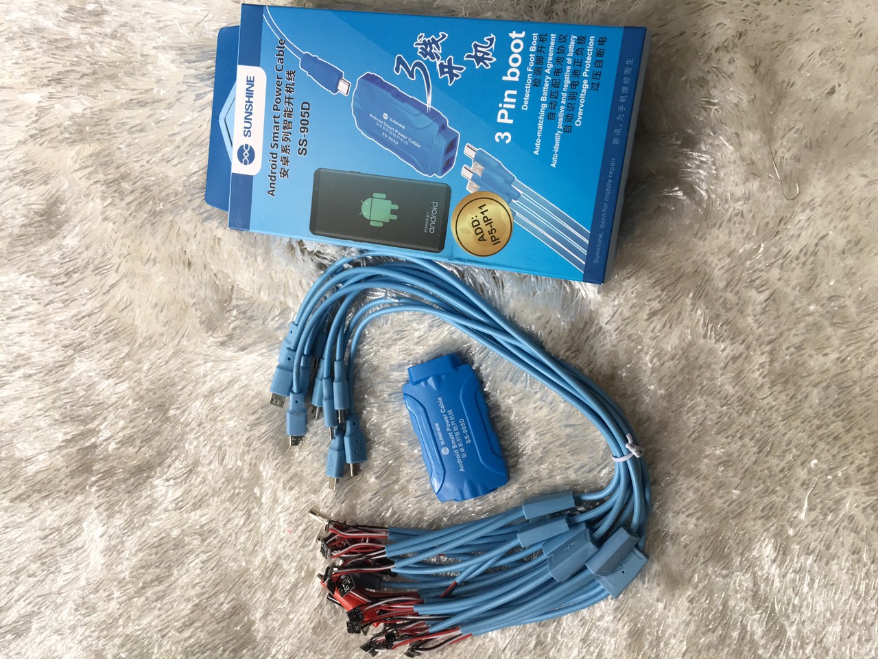 Dây cấp nguồn iphone và android SS905D (Đã có iphone 13 ProMax)