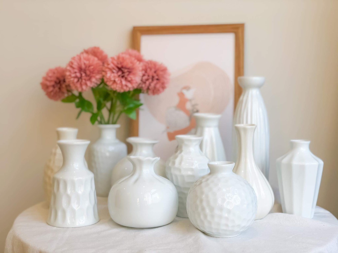 Lọ gốm - Bình gốm mini - Bình gốm Bát Tràng decor không gian