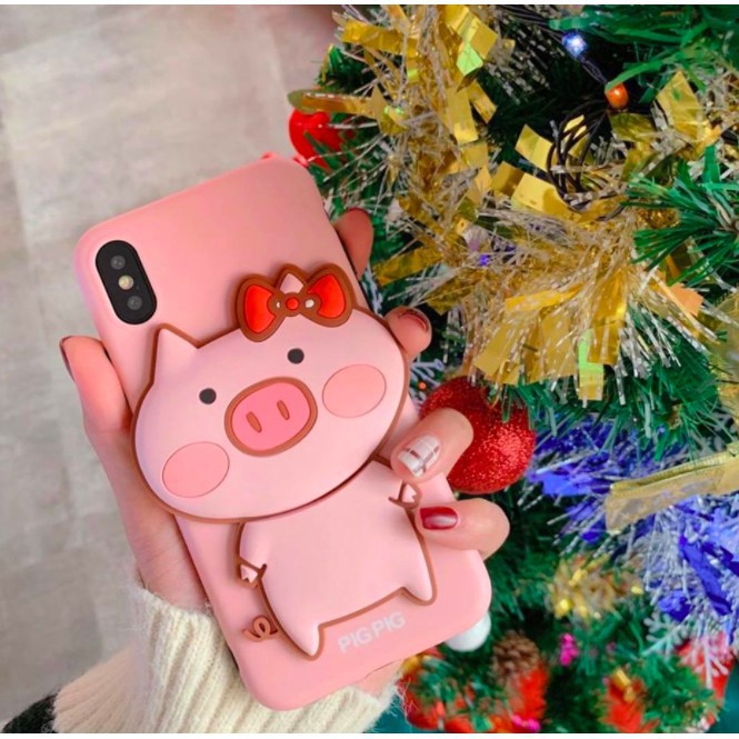 Ốp lưng iphone heo nổi cho 6/6s/6plus/6splus/7plus/8plus/x/xs/xsmax
