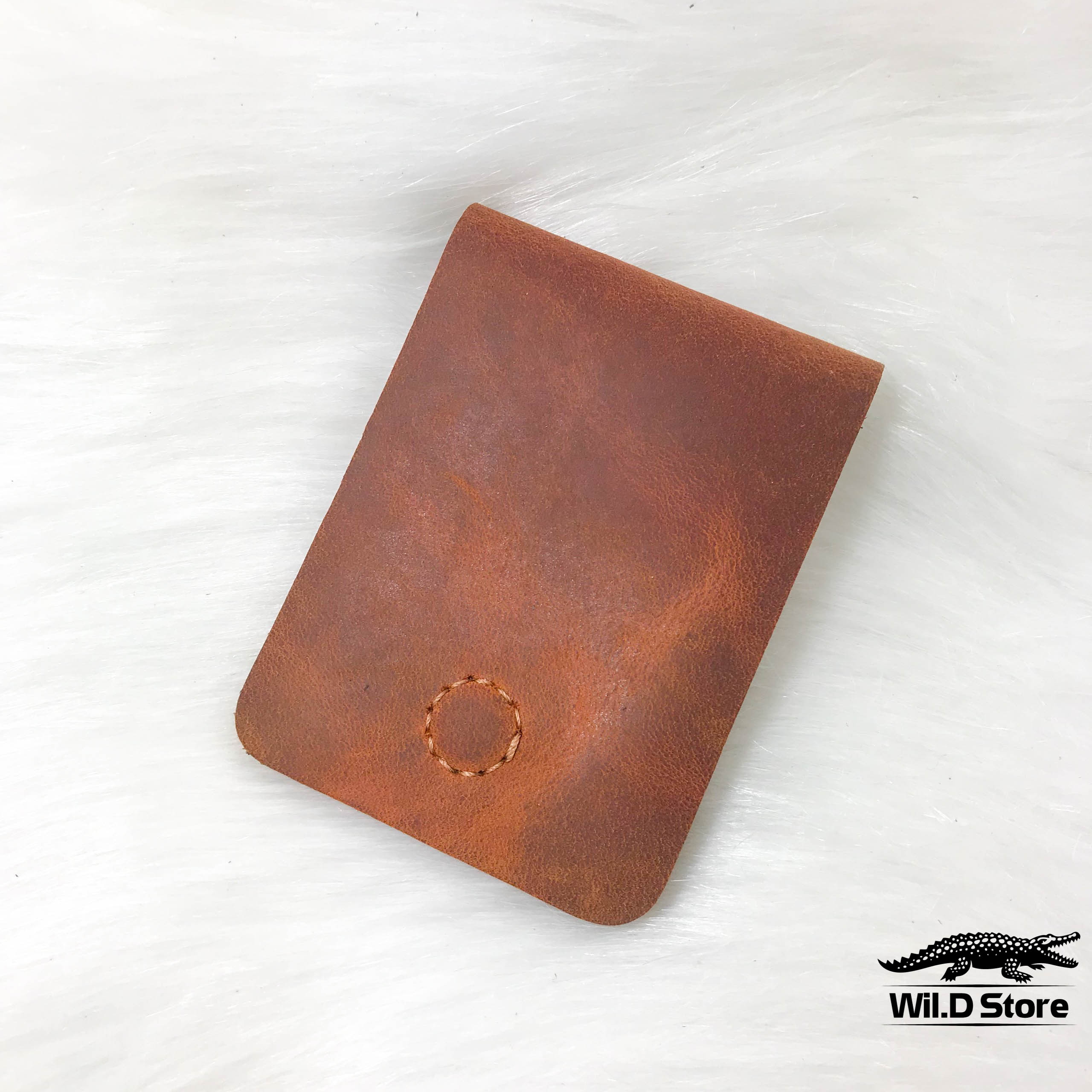 VÍ SEN DA SÁP THỦ CÔNG HANDMADE DA BÒ THẬT 100%