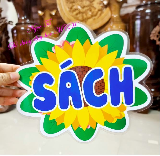 (Đồ dùng dạy học MCH) Khẩu hiệu trang trí thư viện lớp-