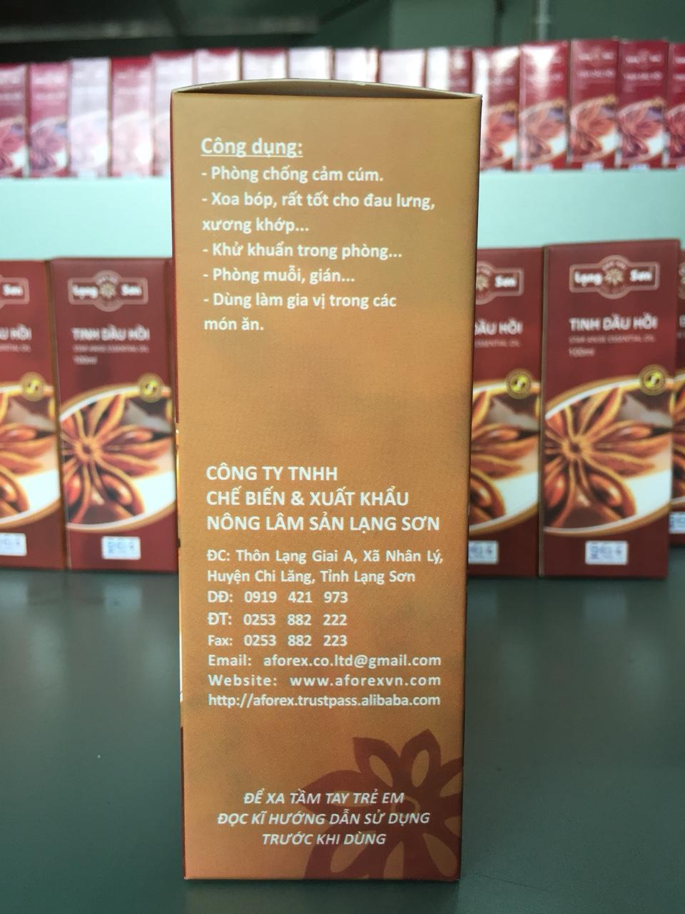 Tinh dầu hồi Lạng Sơn lọ 100ml