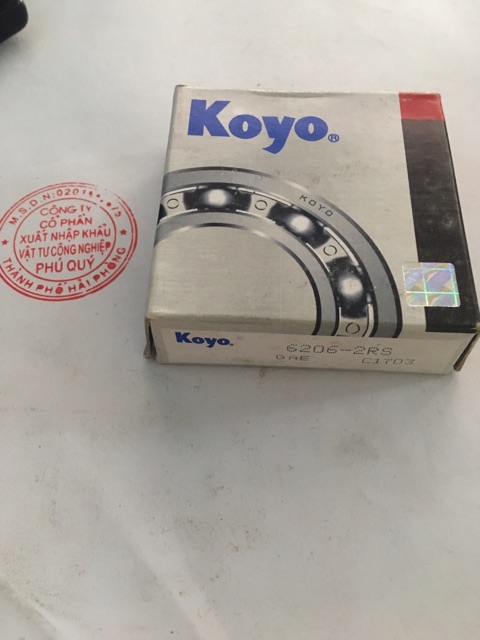 Vòng bi, bạc đạn Koyo 6206 2RS