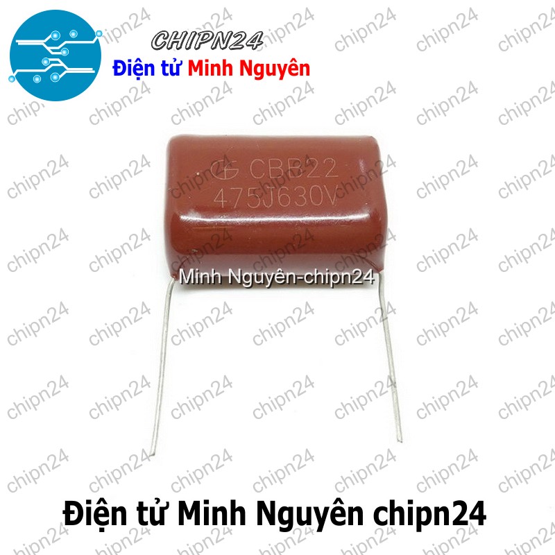 [2 con] (F233) Tụ CBB 630V 475J P=31mm (475 4.7uF) - HH004926