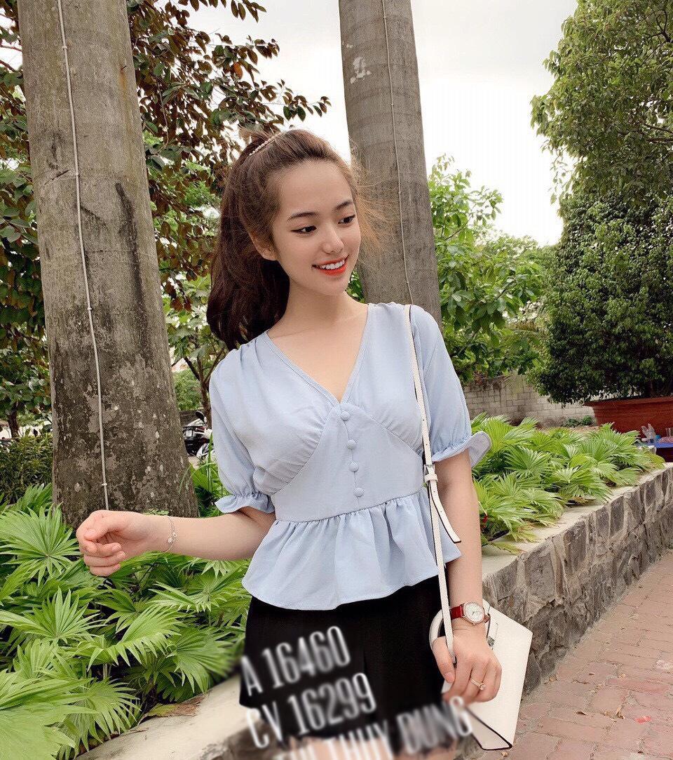 [HCM]Áo Kiểu Nữ  Nhún Eo Thời Trang Mới  Pk Av73