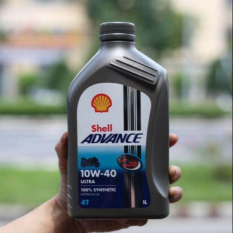 [Rẻ vô địch] Dầu nhớt Shell Advance Ultra 10w-40 1 lít hàng Made in EU và italy .DoChoiXeMay