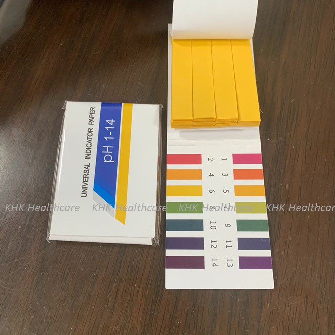 Giấy Quỳ Tím Đo Độ pH theo thang màu từ 1-14 (xấp 80 tờ)