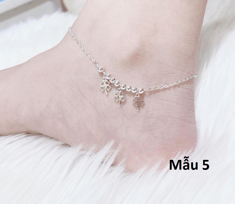 Lắc chân bạc sợi mảnh các mẫu MS78
