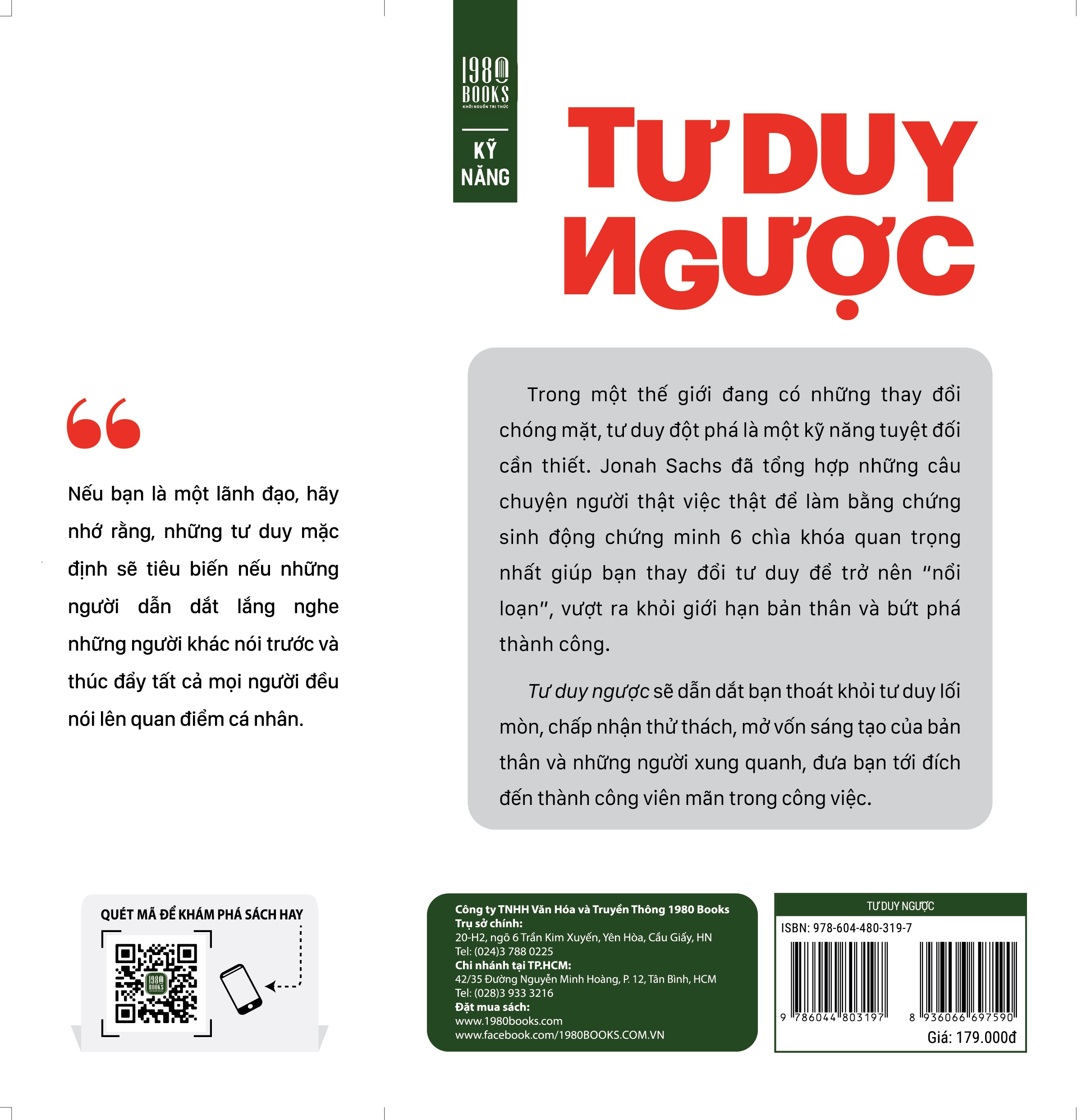 Sách - Tư Duy Ngược - Jonah Sachs