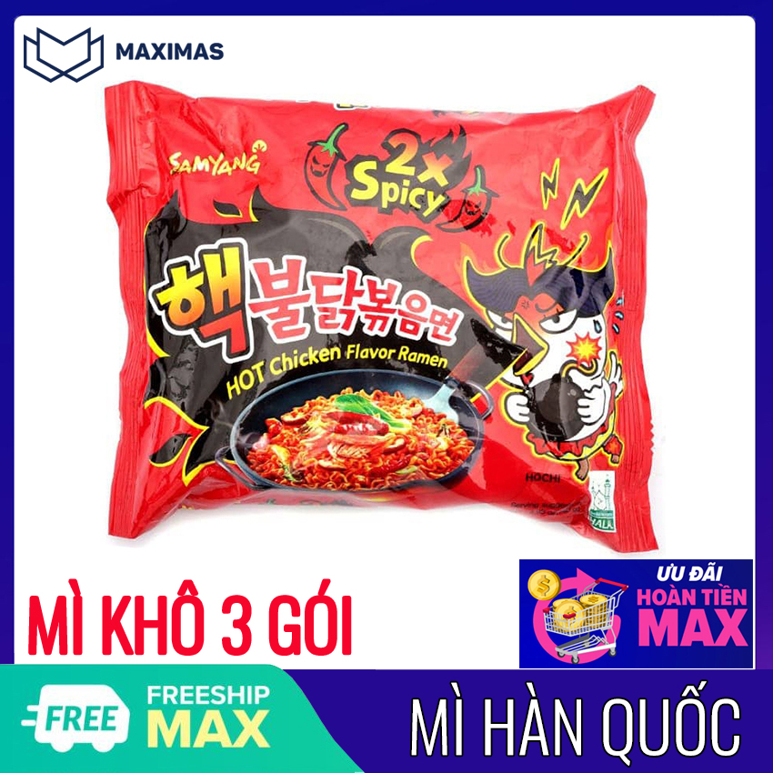 Mì cay Samyang x2 gói 140g COMBO 3 GÓI M07