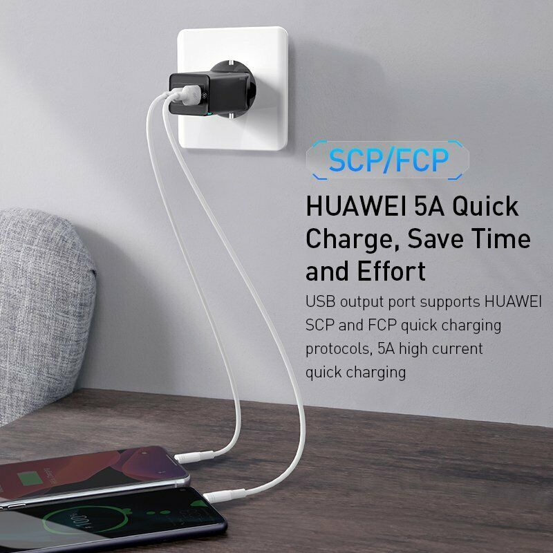 Bộ sạc nhanh Baseus GaN3 Pro Quick Charger 65W (Type Cx2 + USB , PD3.0/ PPS/ QC4.0/ SCP/ FCP Multi Quick Charge Protocol, GaN3 Technology)