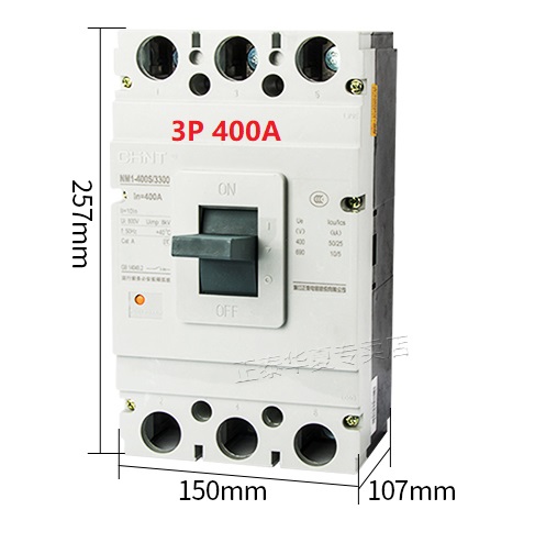 Aptomat 3P chint MCCB 200A - 630A