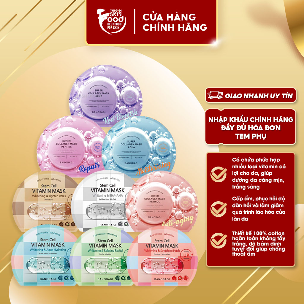 Mặt Nạ Miếng Dưỡng Trắng, Cấp Ẩm