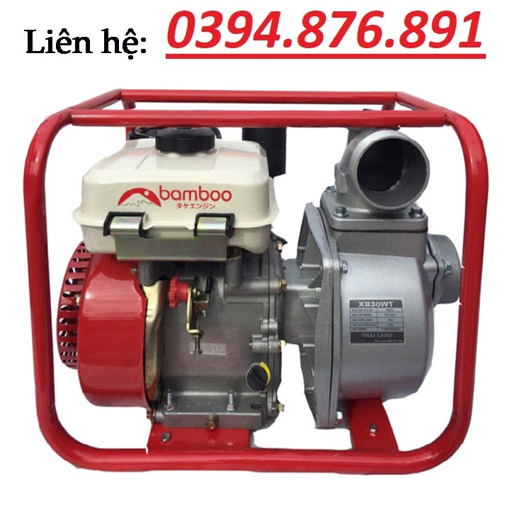 [FREE SHIP] Máy Bơm Nước Chạy Dầu 6.5Hp Bamboo XB30WT