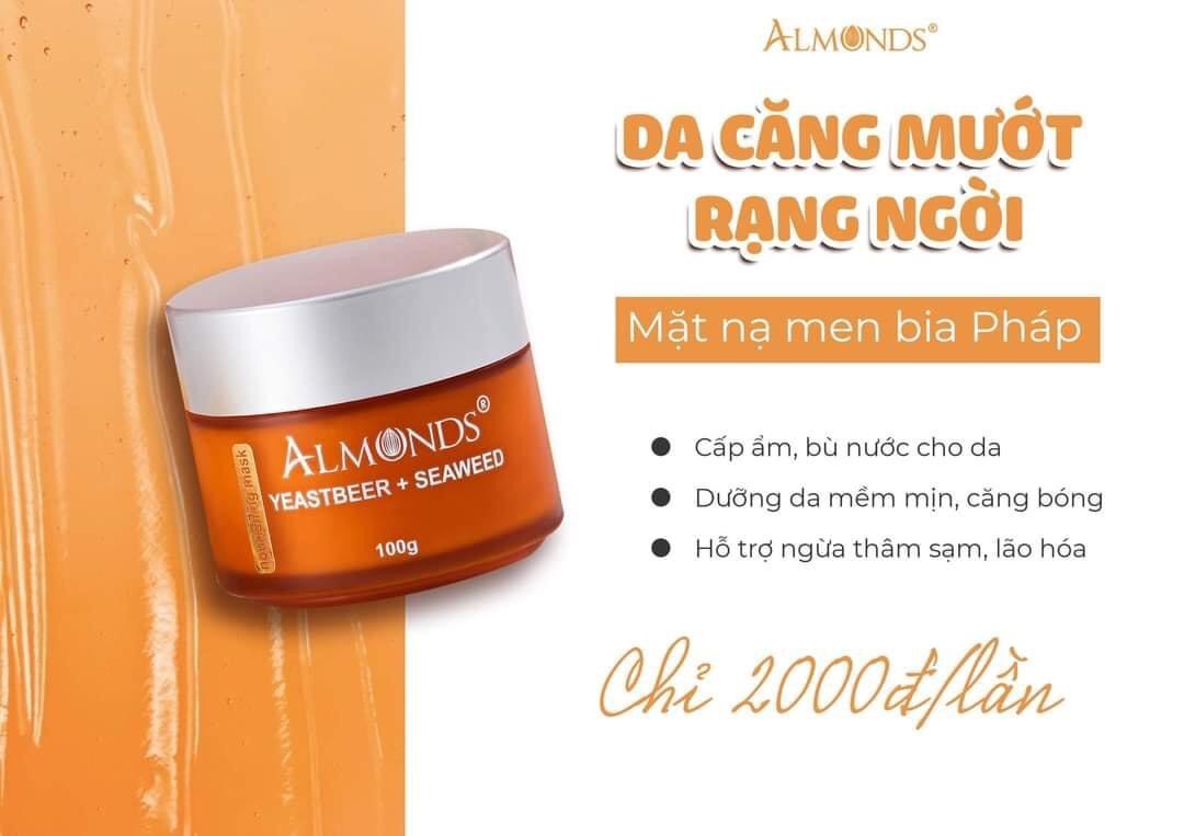 [CHÍNH HÃNG] Mặt Nạ Men Bia Pháp Almonds