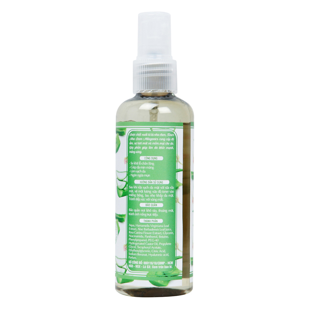 Toner Nha Đam Milaganics 100ml