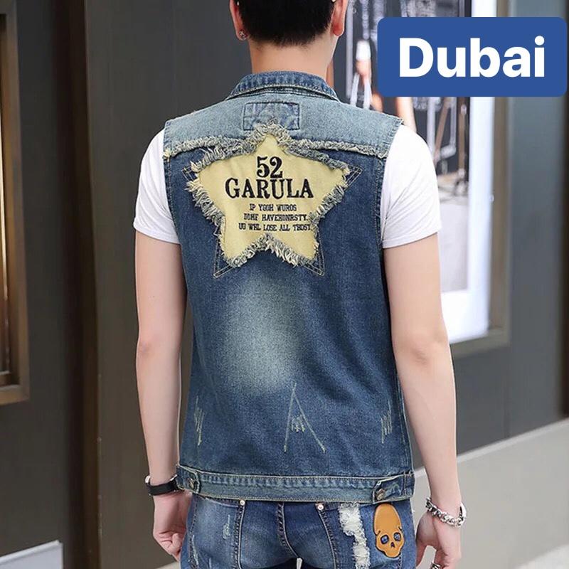 ÁO KHOÁC JEAN NAM CHẤT BÒ NGÔI SAO HOLYYYGOOD CHẤT MEN SÀNH ĐIỆU - DUBAI FASHION