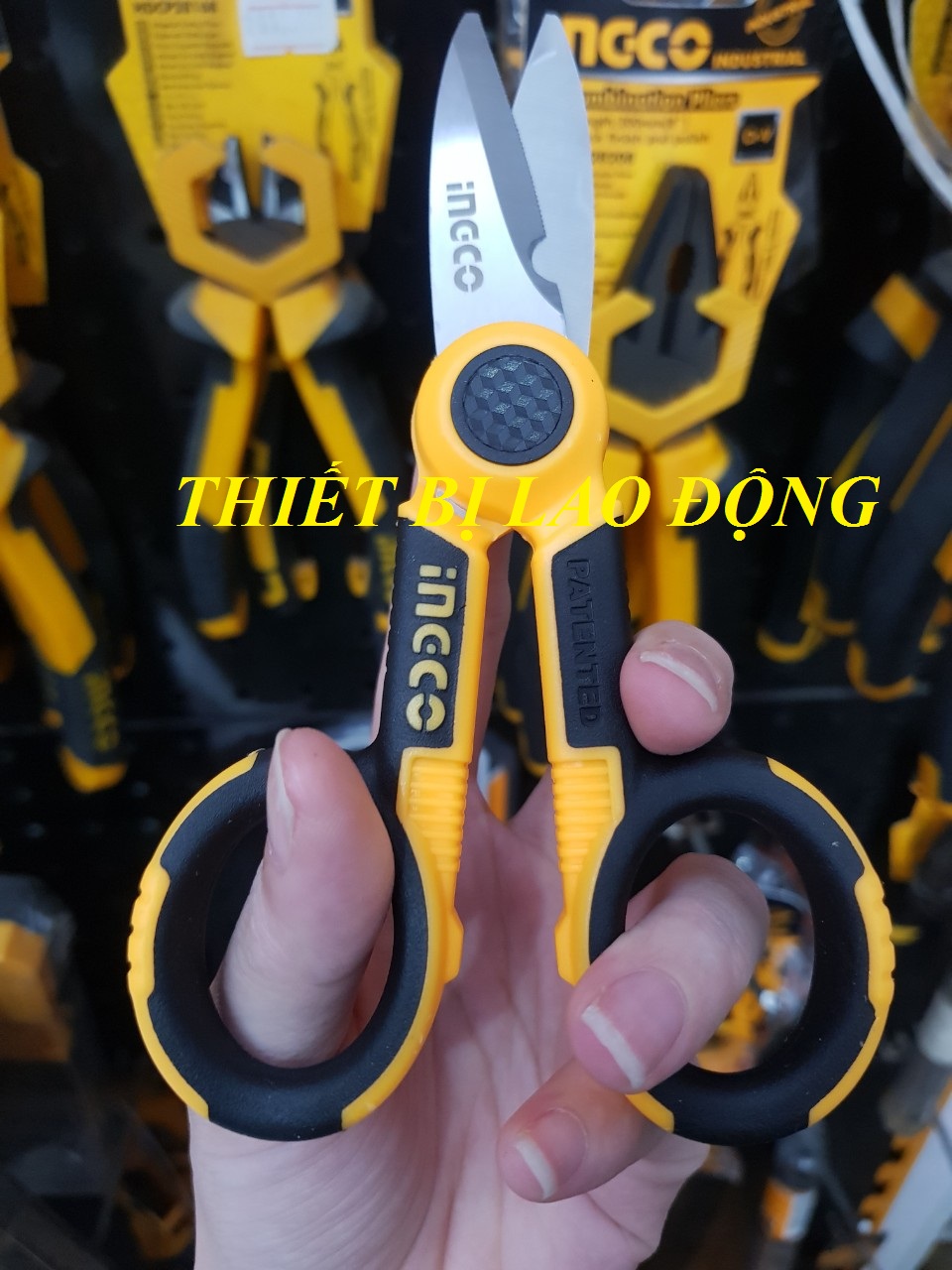 Kéo thợ điện 145mm ingco HES02855 - HES02855
