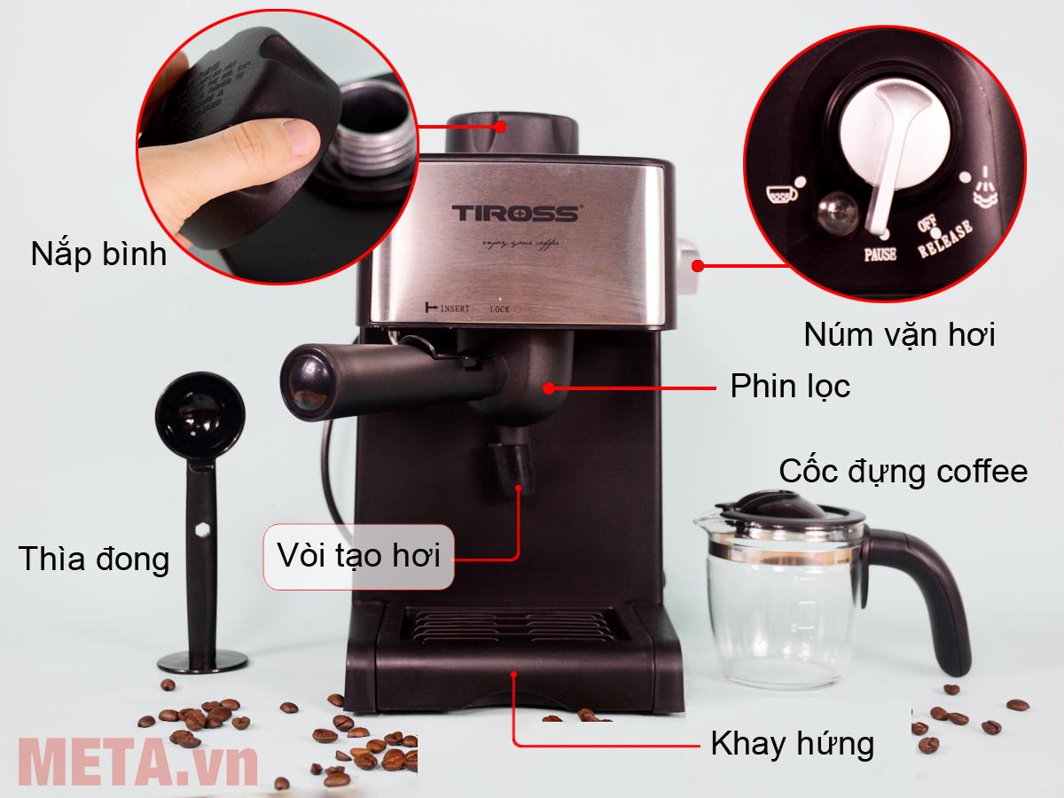 Máy pha cà phê espresso Tiross TS-621