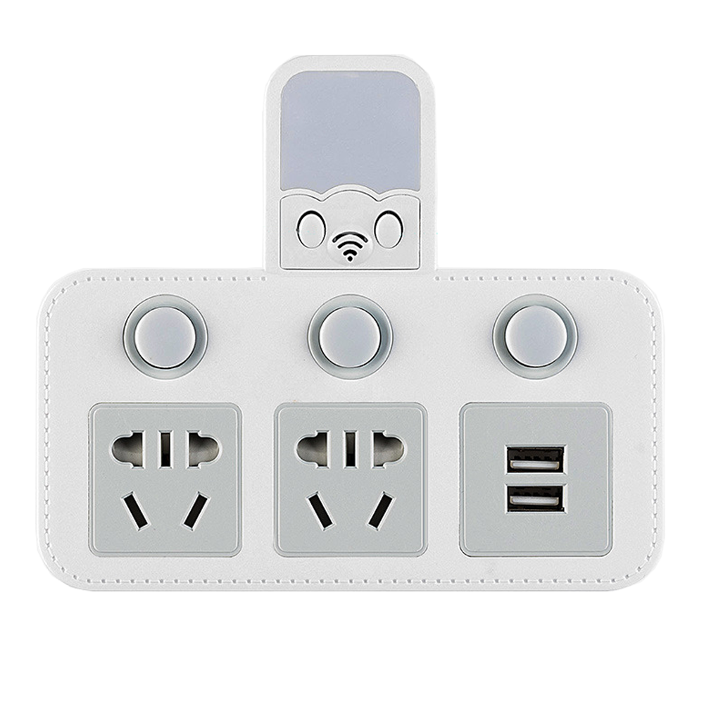 2-pin socket - Remote control power outlet - Smart plug-USB socket - Nightlight usb socket-2-pin power plug - Self-timer socket