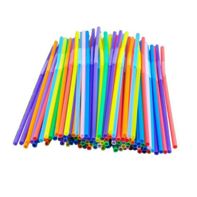 [Sỉ] Ống Hút Nghệ Thuật Xoắn_50 Ống/Bịch