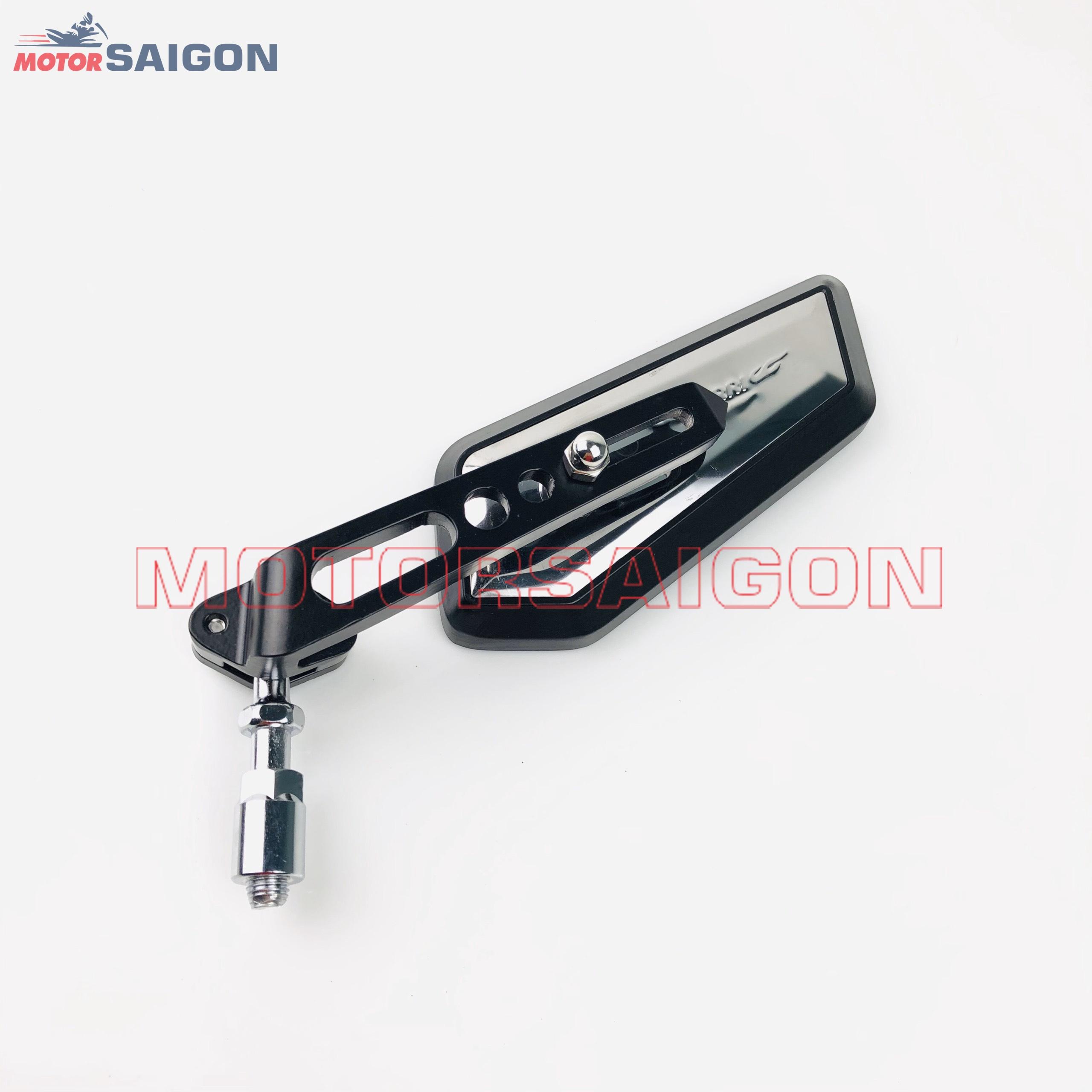 [HCM]Gương xe máy kiếng chiếu hậu HS2 nhập khẩu cao cấp dùng cho xe SH Vario Exciter...và các loại xe khác bên trái màu đen
