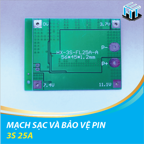 MẠCH SẠC XẢ VÀ BẢO VỆ PIN 3S 25A
