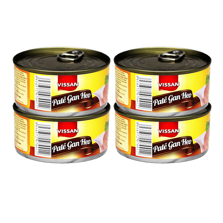 [TPHCM]Combo 4 Pate Gan Heo Vissan 170g date mới 2026