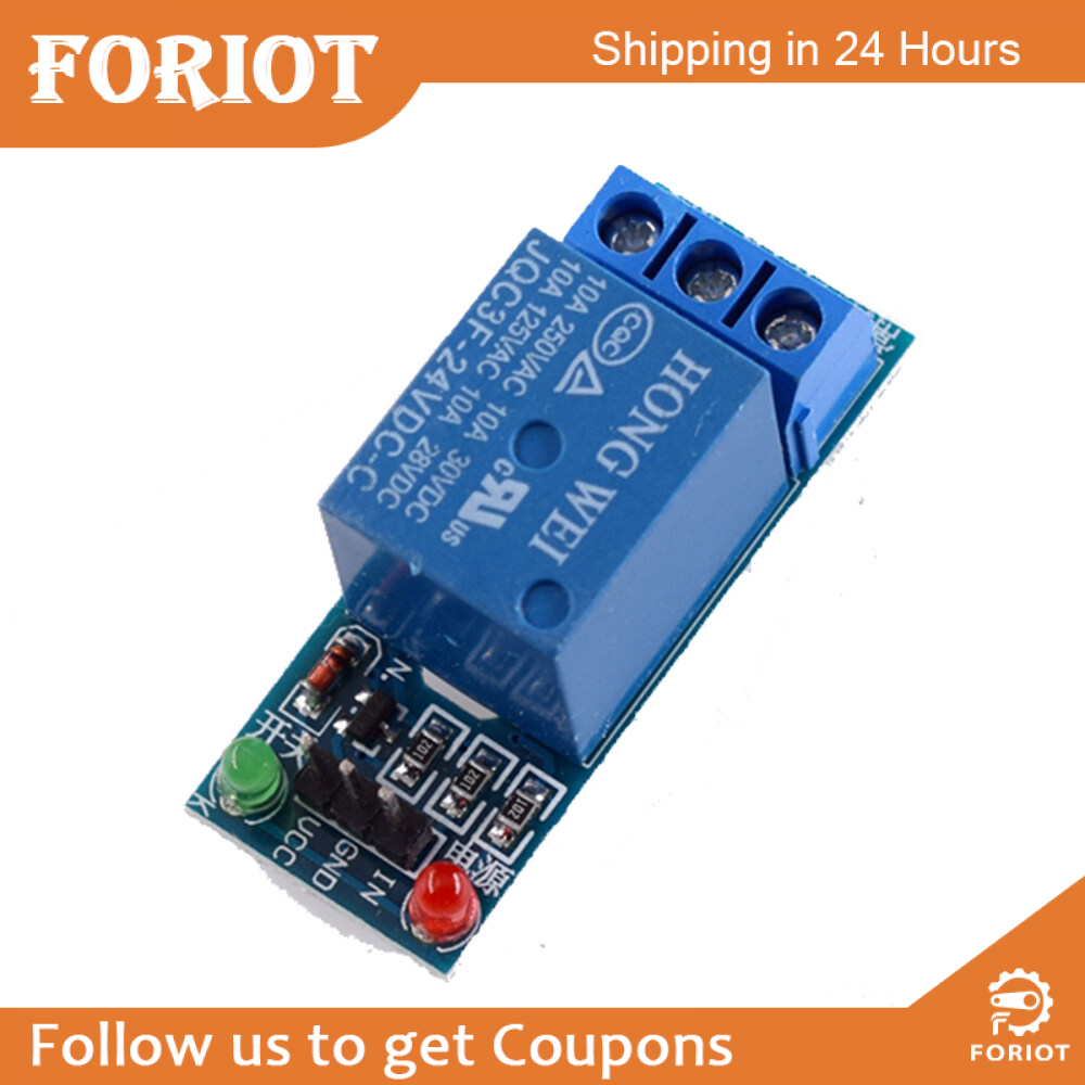 Foriot Relay Module 12V/24V Relay Board 1 Channel /2 Channel with Optocoupler Isolation Support Low Level Trigger