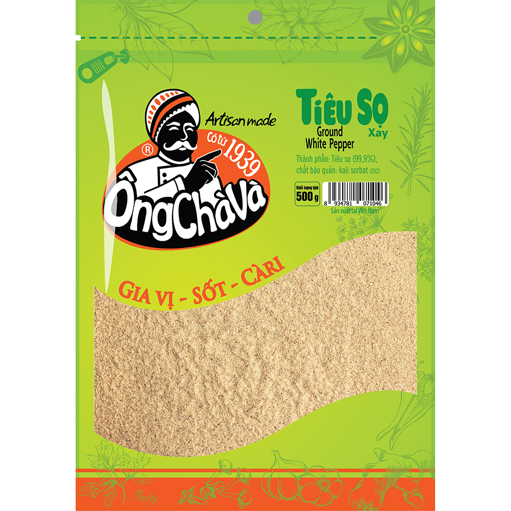 Ong Cha Va White Ground Pepper 500g