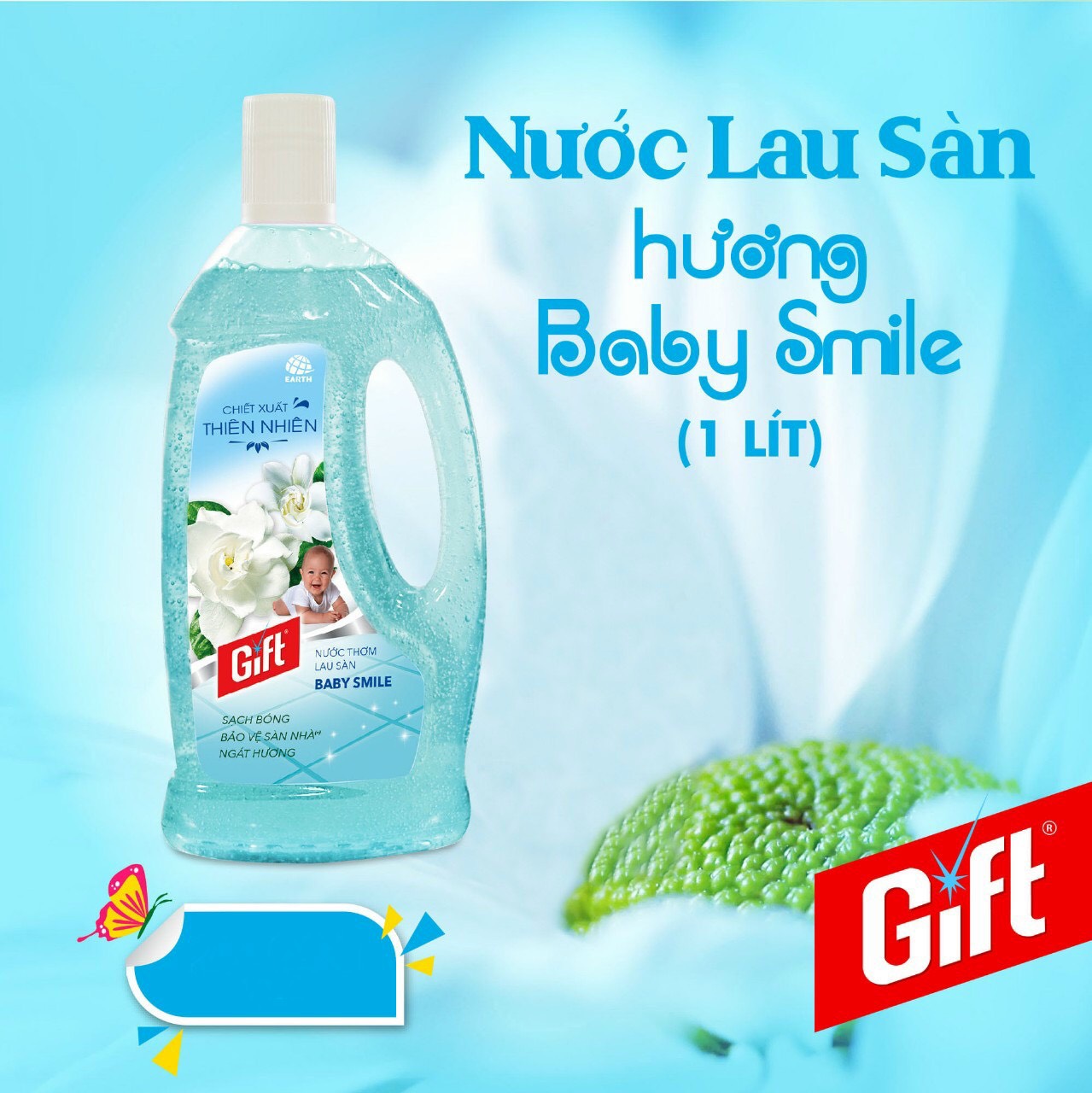 Nước thơm lau sàn Gift 1 Lít (nhiều mùi hương)