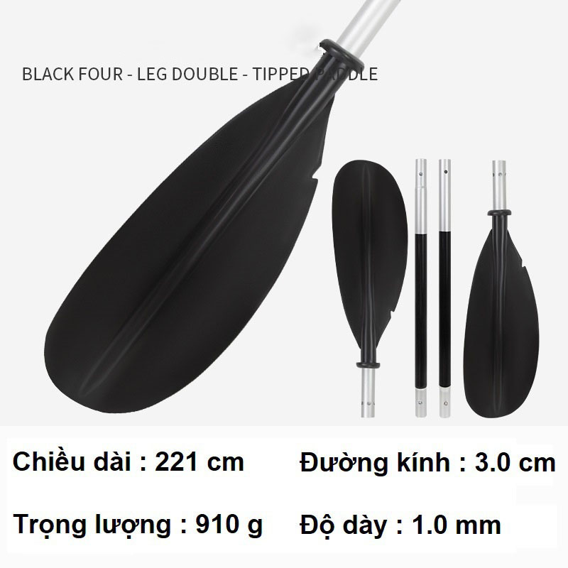 Mái chèo thuyền KAYAK/ mái chèo thuyền bơm hơi, mái chèo 2 đầu
