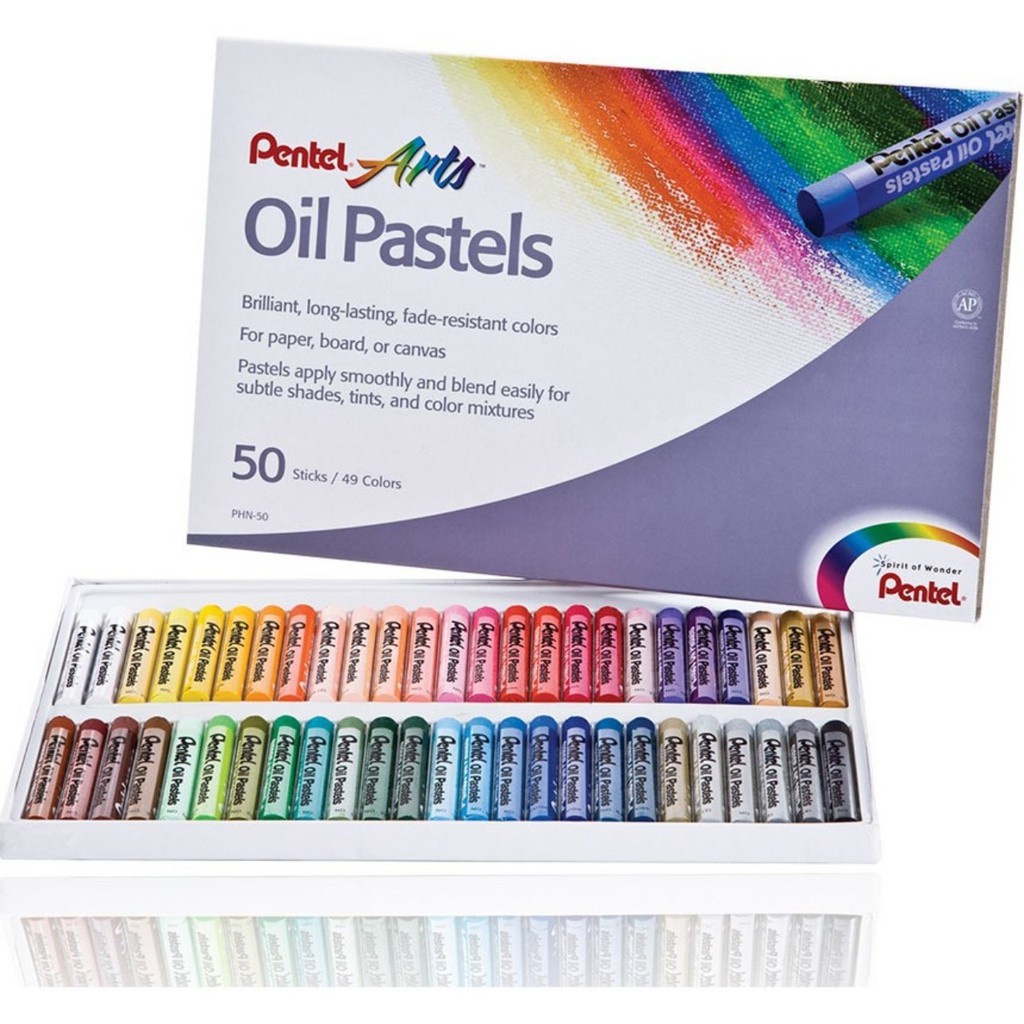 Màu Sáp Dầu Oil Pastel, Phấn Dầu Pentel